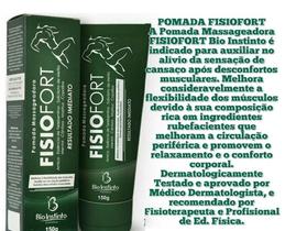 Kit Com 10 Pomada Fisiofort Massageadora Bio Instinto 150G