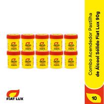 Kit com 10 potes de Acendedor pastilha de álcool sólido Fiat Lux 90g