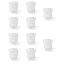 Kit Com 10 Potes Para Orquídea Transparente N. 12 Nutriplan