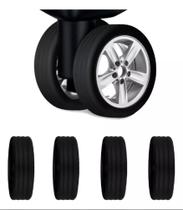 Kit Com 10 Protetor Silicone Para Rodas Mala, Maleta Bagagem Pronta Entrega Kit Com 10 Protetor Silicone Para Rodas Mala, Maleta Bagagem Pronta Entrega