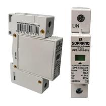 kit com 10 Protetor Surto Dps Anti Raio 1p 20ka 275v Biv F/n Soprano