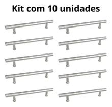 Kit Com 10 Puxadores Porta De Armário Il04 Tamanhos Variados Kit Com 10 Puxadores Porta De Armário Il04 Tamanhos Variados