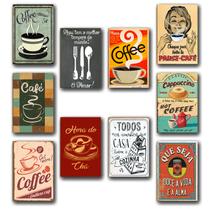 Kit Com 10 Quadros Decoração Parede Placa MDF 3mm Cozinha
