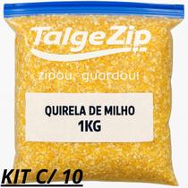 Kit com 10 quirela de milho 1kg (milho triturado saco 1kg) Kit com 10 quirela de milho 1kg (milho triturado saco 1kg)
