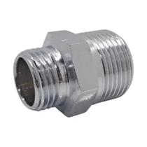 Kit com 10 Redução Niple 1/2 X 3/4 Cromado União Para Instalação De Gás