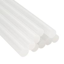 Kit Com 10 Refil Bastão De Cola Quente Grossa 19cm x 11mm Semi Transparente