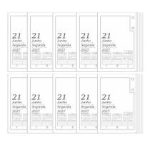Kit com 10 Refil para Calendário de Mesa 2027 Redoma MOD 501