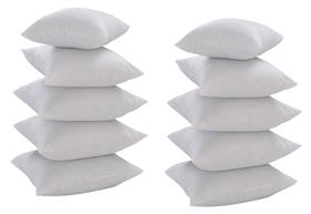 Kit Com 10 Refis De Almofada 55x55 Silicone Para Capas 50cm Kit Com 10 Refis De Almofada 55x55 Silicone Para Capas 50cm