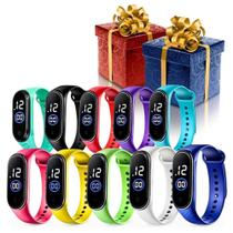 Kit com 10 Relógios Digitais Simples Presente Lembrancinha e Festa