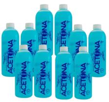 Kit com 10 Removedores Acetona Monaly 500ml