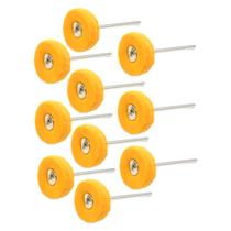 Kit Com 10 Rodas Pano 22mm Polimento Para Micro Retifica