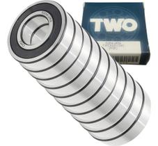 Kit Com 10 Rolamentos 6204 2Rs 20X47X14 Rígido De Esfera