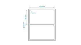 Kit Com 10 Rolos Etiqueta Couche 100x60 (mm) 10x6 Cm Kit Com 10 Rolos Etiqueta Couche 100x60 (mm) 10x6 Cm