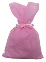 Kit com 10 saco surpresa rosa tnt lembrancinha de aniversário