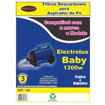 Kit Com 10 Sacos Descartáveis Aspirador De Pó Electrolux Baby 1300w Kit Com 10 Sacos Descartáveis Aspirador De Pó Electrolux Baby 1300w