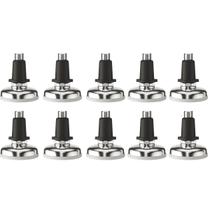 Kit com 10 Sapata Pé Nivelador Base 32mm Zincado