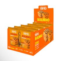 Kit com 10 snack bolinho de laranja gotas de chocolate yamo zero açucar glúten e lactose topway 40g