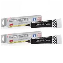 Kit com 10 super adesivo universal creme 75g - 3m