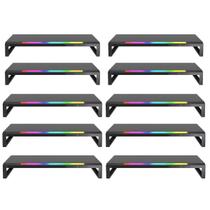 Kit com 10 Suportes Base para Monitor RGB Ajustável Bright