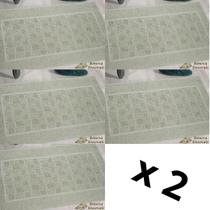 Kit com 10 Tapete de Piso Atoalhado Toalha de Chão para Banheiro - 44 x 66 cm - 100% Algodão - Margex