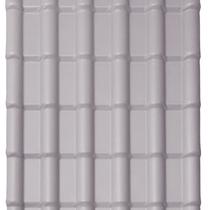 Kit com 10 Telhas Pvc Colonial 2,42m X 0,88m X 1,7mm 6 Ondas Lux Telhas