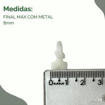 KIT COM 10 Terminais de Pressão para Cortinas de Trilho Suíço - Máx e Mini com Metal KIT COM 10 Terminais de Pressão para Cortinas de Trilho Suíço - Máx e Mini com Metal