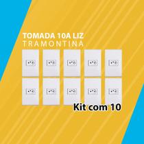 Kit com 10 tomada 10a liz tramontina