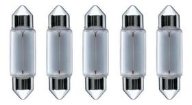 Kit Com 10 Torpedo W5 12V 5W Asx 36MM 31MM 41MM