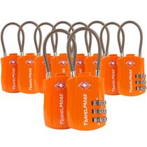 Kit com 10 Travas de Bagagem TravelMore - Aprovado pela TSA Kit com 10 Travas de Bagagem TravelMore - Aprovado pela TSA
