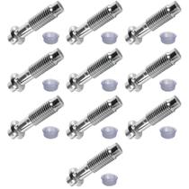 Kit com 10 Tubo de Ligação Cromado Ajustável com Espude para Vaso Sanitário - Cipla Kit com 10 Tubo de Ligação Cromado Ajustável com Espude para Vaso Sanitário - Cipla