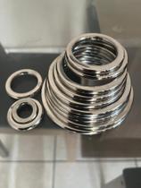 Kit Com 10 unidades Argola Chata Inox 14,15,16,17,18,19,20,21,22,23,24,25,26,27 e 28