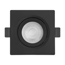 Kit com 10 unidades - black & decker spot led eco quadrado 5w 6500k 100-240v preto