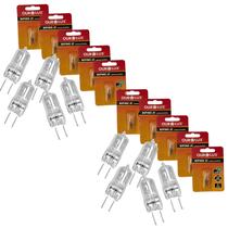 Kit com 10 Unidades da Lâmpada Halogena Bipino JC 12v 20w G4 Ourolux Kit com 10 Unidades da Lâmpada Halogena Bipino JC 12v 20w G4 Ourolux