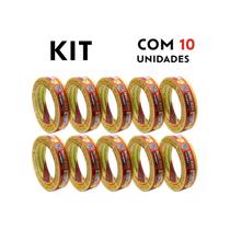 Kit com 10 unidades de Fita Crepe 710 Adelbrás 24mm x 50m