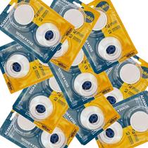 Kit com 10 Unidades do Acabamento para Registro da Blukit Modelo C40 Itapema ABS Branco para Padrão de Registros Deca ou Docol 091104