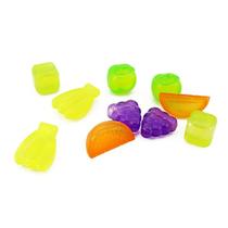 Kit com 10 Unidades Gelo Artificial de Frutas Plástico Ecológico Cubo de Gelo para Bebidas