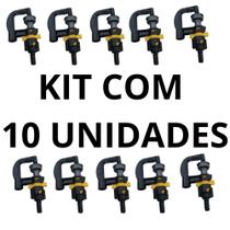 Kit com 10 unidades microaspersor rotativo bocal amarelo 135l/h- un- irritec