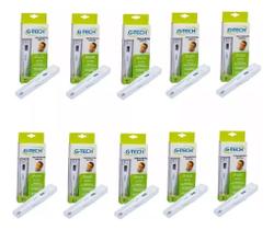 Kit Com 10 Unidades Termômetro Digital G-tech Th1027 Branco