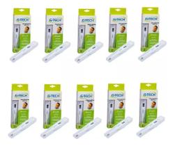 Kit Com 10 Unidades Termômetro Digital G-tech Th1027 Branco