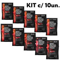 Kit com 10 Unidades Whey Protein Concentrado Dux Sachê 30g