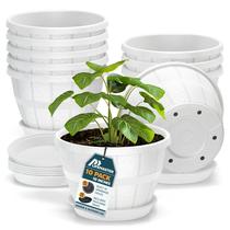 Kit com 10 vasos estilo barril de uísque de plástico Lifemaster 10"