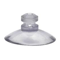 Kit com 10 Ventosas de 25mm em Silicone Pvc com Furo na Lateral e Topo