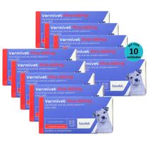 Kit com 10 Vermivet Plus Biovet 660mg com 4 Comprimidos