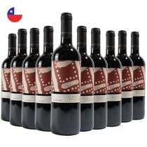 Kit com 10 Vinhos Chilenos Tinto Seco Carmenere Cuentos del Fuego