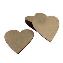 Kit Com 100 Bolachas 5 cm Coração Placa Chapa Love MDF 3mm Kit Com 100 Bolachas 5 cm Coração Placa Chapa Love MDF 3mm