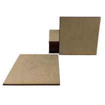 Kit Com 100 Bolachas 6 cm Quadrado Placa Chapa MDF 3mm Kit Com 100 Bolachas 6 cm Quadrado Placa Chapa MDF 3mm