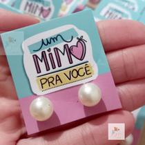 Kit com 100 brincos + tag mimo cliente Lembrancinha/ casamento/aniversário