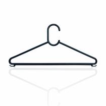 Kit com 100 Cabides Preto - Pendurador de Roupas - Adulto