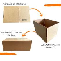 Kit com 100 Caixa de Papelão SemiKraft 16x11x6 de Envios para E-commerce Forte e Resistente Kit com 100 Caixa de Papelão SemiKraft 16x11x6 de Envios para E-commerce Forte e Resistente