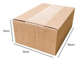 Kit Com 100 Caixas De Papelão Pequena Pp 16X11X6 Kit Com 100 Caixas De Papelão Pequena Pp 16X11X6